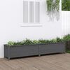 vidaXL Lit sur&eacute;lev&eacute; de jardin gris 199,5x40x39 cm bois de pin massif