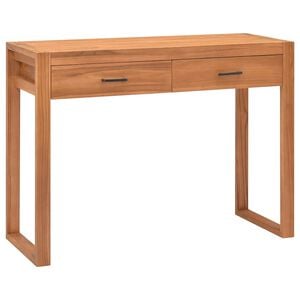 vidaXL Bureau avec 2 tiroirs 100x40x75 cm Bois de teck