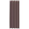 vidaXL Rideaux en voile avec œillets 2 pcs marron 140x300 cm