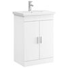 vidaXL Ensemble de mobilier de salle de bain Blanc 61 x 40 x 84,5 cm