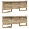 vidaXL T&ecirc;te de lit de rangement Ch&ecirc;ne sonoma 180 cm Bois d'ing&eacute;nierie