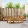vidaXL Ensemble de canap&eacute;s d'ext&eacute;rieur 7 pcs Naturel