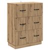 vidaXL Armoire &agrave; tiroirs Ch&ecirc;ne artisanal 66 x 34,5 x 87 cm