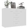 vidaXL Buffet Blanc 88x30x65 cm Bois d'ing&eacute;nierie