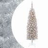 vidaXL Sapin de No&euml;l artificiel &eacute;troit avec boules 180 cm 300 LED
