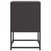 vidaXL Tables de chevet 2 pcs noir 36x39x60,5 cm acier