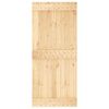 vidaXL Porte NARVIK Naturel 90 x 210 cm Bois de pin massif