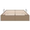 vidaXL Lit de Rangement avec matelas Cappuccino 120 x 190 cm Faux cuir