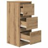 vidaXL Buffet ch&ecirc;ne artisanal 29,5x34x76 cm bois d'ing&eacute;nierie