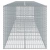 vidaXL Panier gabion avec couvercle 600x100x100 cm fer galvanisé