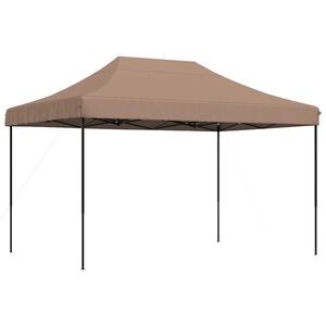 vidaXL Tente de r&eacute;ception pliable escamotable marron 410x279x315 cm