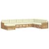 vidaXL Ensemble de canap&eacute;s d'ext&eacute;rieur 8 pc Blanc et cr&egrave;me