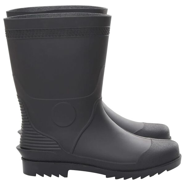 vidaXL Bottes de pluie noir taille 46 PVC