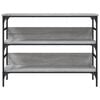 vidaXL Table console sonoma gris 100x32x75 cm bois d'ing&eacute;nierie