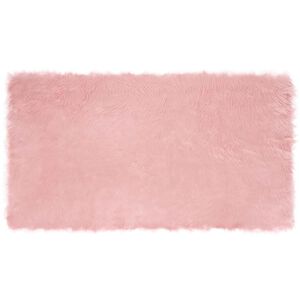 vidaXL Tapis en fausse Tafalla Rose 60 x 110 cm Polyester