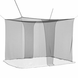 vidaXL Filet anti-moustiques pour lit 156 mailles 3 pcs Noir Polyester