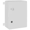 vidaXL Armoire de contr&ocirc;le Gris 37 x 16,5 x 40 cm Plastic ABS