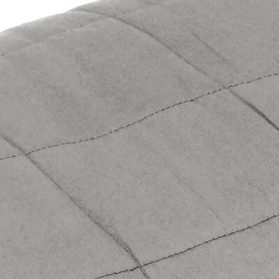 vidaXL Couverture lestée Gris 138x200 cm 10 kg Tissu