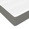 vidaXL Sommier à lattes de lit avec matelas Gris foncé 100x200cm Tissu