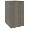 vidaXL Bo&icirc;te de poubelle Gris 65 x 80 x 115 cm Poly&eacute;thyl&egrave;ne