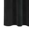 vidaXL Rideaux avec des rideaux 2 pcs Noir 140 x 175 cm Velours