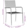 vidaXL Ensemble de salle &agrave; manger pour jardin 7 pcs Gris polyrotin