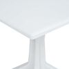vidaXL Table de Jardin Blanc 70 x 70 x 71.7 cm Plastique