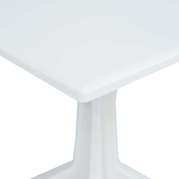 vidaXL Table de Jardin Blanc 70 x 70 x 71.7 cm Plastique