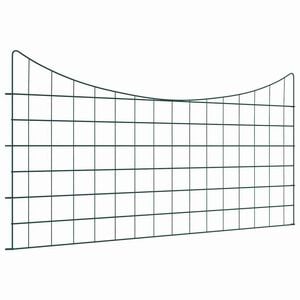 vidaXL Ensemble de cl&ocirc;ture de jardin 5 pc 100 x 50 cm Acier Vert