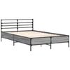 vidaXL Cadre de lit sans matelas sonoma gris 120x190 cm