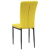 vidaXL Chaises &agrave; manger lot de 2 Jaune moutarde Velours