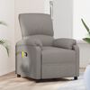 vidaXL Fauteuil électrique de massage Taupe Tissu