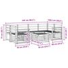 vidaXL Ensembles de canap&eacute;s 7 pcs Naturel Bois d'Acacia Massif