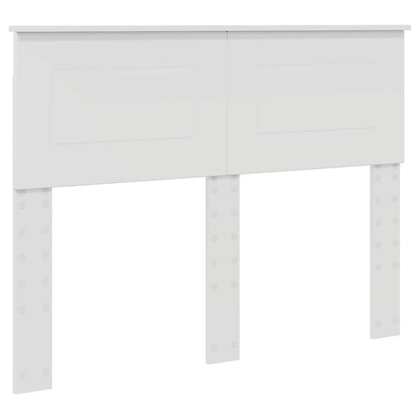 vidaXL T&ecirc;te de lit Blanc 120 cm Bois d'ing&eacute;nierie