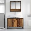 vidaXL Ensemble de mobilier de salle de bain 2 pcs Bois Ancien