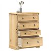 vidaXL Commode Corona 92x48x120 cm bois massif de pin