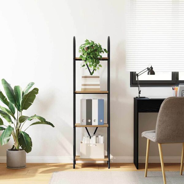 vidaXL &Eacute;tag&egrave;re Ch&ecirc;ne artisanal 40 x 30 x 146 cm Bois d'ing&eacute;nierie