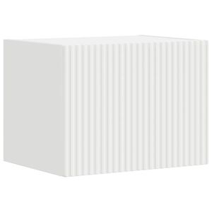 vidaXL Meuble TV mural Blanc 39 x 31 x 29,5 cm Bois d'ing&eacute;nierie