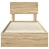 vidaXL Lit de Rangement Ch&ecirc;ne Sonoma 75 x 190 cm Bois d'ing&eacute;nierie