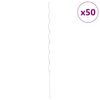 vidaXL Supports de plantes en spirale 50 pcs Acier galvanis&eacute; 170 cm