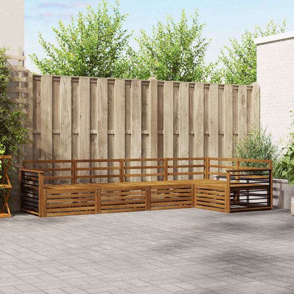 vidaXL Ensemble de canap&eacute;s d'ext&eacute;rieur 5 pcs Naturel