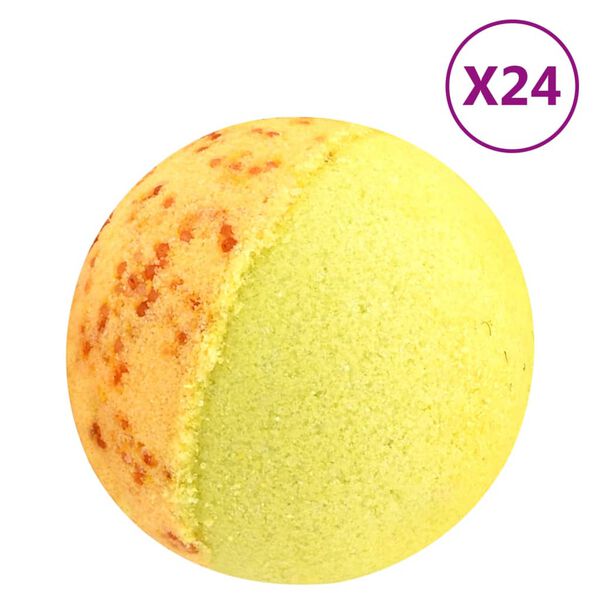 vidaXL Bombes de bain 24 pcs Huiles essentielles naturelles