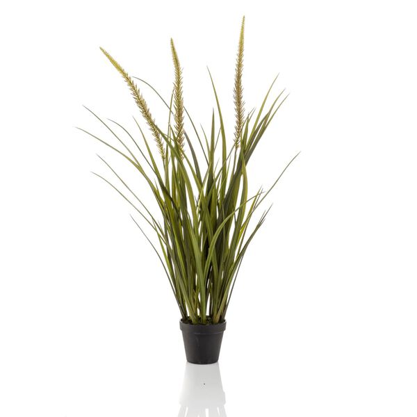 Emerald Herbe de s&eacute;taire artificielle 90 cm en pot