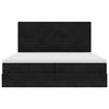 VidaXL Cadre de lit ottoman avec matelas noir 200x200cm velours