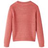 Pull-over tricoté pour enfants rose moyen 116
