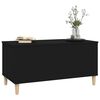 vidaXL Table basse Noir 90x44,5x45 cm Bois d'ingénierie