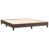 vidaXL Sommier &agrave; lattes de lit avec matelas et LED Marron 160x200 cm