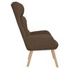 vidaXL Chaise de relaxation Marron Tissu