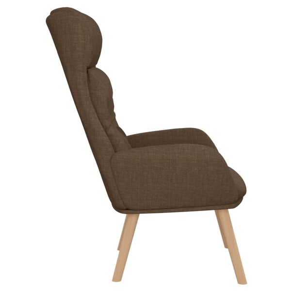 vidaXL Chaise de relaxation Marron Tissu