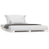 vidaXL Cadre de lit sans matelas blanc 120x190 cm bois de pin massif